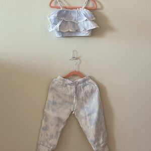 Ooh! La, La! Couture Light Blue Ruffle Cami & Tie-Waist Pants Set